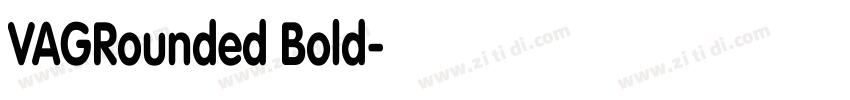 VAGRounded Bold字体转换